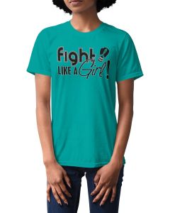 Fight Like a Girl Signature Unisex T-Shirt - Teal [XS]