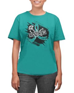 Screw Cancer Unisex T-Shirt - Teal [S]