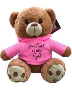 "Your Fight Is My Fight" Fight Pal Teddy Bear - Pink 