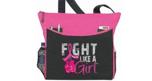 Breast Cancer Fight Like a Girl Tote Bag - Dakota