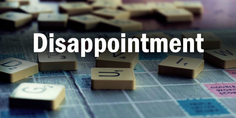 Life Lessons: Disappointment