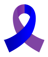 Blue and Purple Ribbon