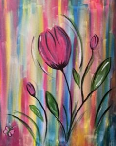 Pink Flower Painting