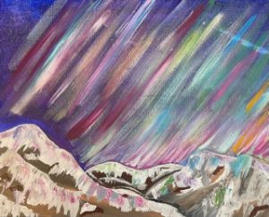 Northern Lights Painting